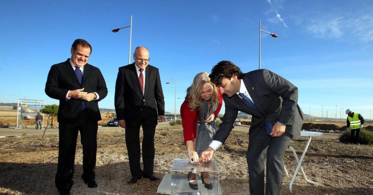 Tordesillas Colocada la primera piedra del acceso al parque logístico