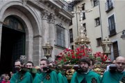 Procesión de Regla de la Cofradía Penitencial de la Santa Vera Cruz con el paso 'Lignum Crucis'