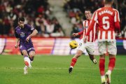 César de La Hoz, jugador del Real Valladolid durante un encuentro