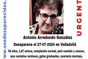 Antonio Arredondo, desaparecido en Valladolid