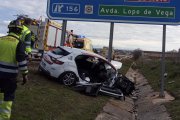 Accidente en la A-6.