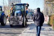 Tractorada en Valladolid en una foto de archivo.