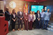 José Manuel Chillón, Rebeca San José, Gabriel de la Fuente, Carmen Camarero, Nieves Mendizabal, Miriam Reyes, Susana Álvarez, Juan Pablo de Castro y Juan García Serna, esta mañana.