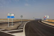 Cartel indicador de la salida hacia la autovía del Duero en dirección Valladolid.