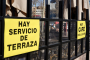 Servicio de terraza ante el cierre del interior de la hostelería.- ICAL