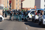 La Guardia Civil en Santovenia de Pisuerga tras el asesinato.- PHOTOGENIC