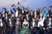 Imagen de los premiados en la gala de los Goya. EUROPA PRESS