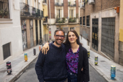 Álvaro Fernández Heredia y Rita Maestre, en la imagen subida a Twitter por la candidata de Más Madrid. | TWITTER RITA MAESTRE