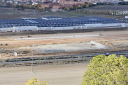 Imágenes de la playa de vías de los nuevos talleres de Renfe en el paraje de San Isidro. -PHOTOGENIC