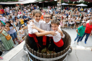 La Fiesta de la Vendimia se celebró junto a la I Feria Europea del Queso y la Feria de Artesanía