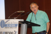 El líder estatal de UGT fue el encargado de clausurar el Club de Prensa de EL MUNDO DE CASTILLA Y LEÓN dedicado a las empresas multiservicios.-I. L. MURILLO