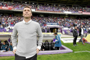 El entrenador del Real Valladolid, Joan Francesc Ferrer 'Rubí'-P. REQUEJO