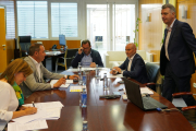 Un momento de la reunión de comité ejecutivo de la Feria de Valladolid.-ICAL.