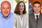 Elías Arranz (Partido Socialista), Laura Fernández (Peñafiel Futuro) y Roberto Díaz (Partido Popula). - E.M.