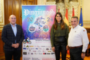 Jesús Julio Carnero, Blanca Jiménez y José Manuel Navas en la presentación de Pingüinos 2024. ICAL