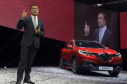 El presidente de Renault, Carlos Ghosn, en la presentación del Kadjar-AFP