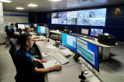 Sala de operaciones del 092 de la Policía Municipal, donde están las cámaras de control de tráfico.- PHOTOGENIC