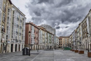 Plaza de La Flora de Burgos donde se produjo el suceso.- E. PRESS