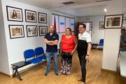 El secretario Tomás Hernández, la presidenta Ana Belén Pastor y el tesorero Miguel Ángel Peñas.