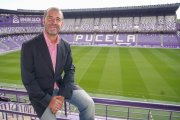 David Espinar, en la grada del estadio Zorrilla.