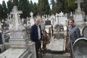 Alejandro García Pellitero, Concejal de Medio Ambiente junto con Julio Ruiz, director de la Escuela de Arte y Superior de Conservación y Restauración de Bienes Culturales