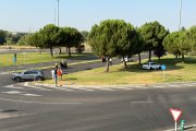 Imagen del accidente en la avenida de Salamanca.