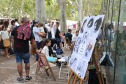 Caricaturistas en la Acera de Recoletos de Valladolid