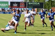 Una acción del partido entre VRAC y Chami en cuartos de División de Honor.