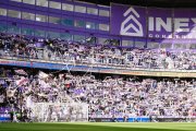 Afición pucelana en el partido contra el Zaragoza.