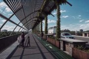 Recreación de la ampliación del puente de Poniente