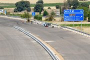 Tramo de la autovía del Duero a su paso por terrenos de Valbuena.