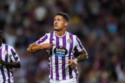 Marcos André, tras marcar un gol en la pasada Liga.