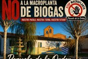 Cartel de la inciativa de recogida de firmas en Pozuelo de la Orden.
