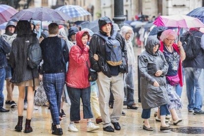 Un día con lluvias.-