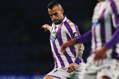 Negredo, jugador del Real Valladolid durante un encuentro
