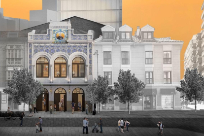 Fachada de Lope de Vega tras su restauración.