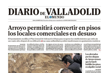 Portada de diario de Valladolid 4 de abril