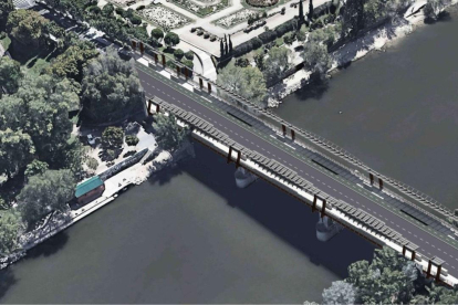 Nuevo diseño de ampliación del puente de Poniente