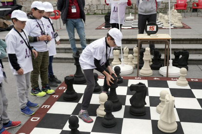 Celebración del torneo escolar de ajedrez 'Pequeños Gigantes' en Valladolid.