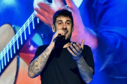 Melendi durante el concierto