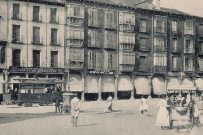 La plaza de Fuente Dorada en 1910