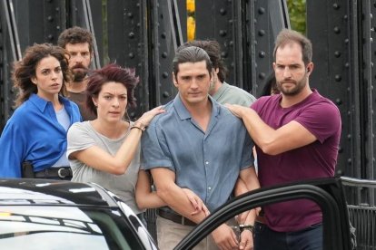 Rodaje de la segunda parte de Memento Mori con Yon González en el Puente Colgante.