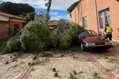 Huracán Kirk en su paso por Valladolid