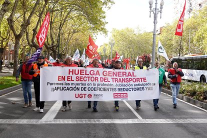 Huelga de conductores de autobuses en AUVASA.