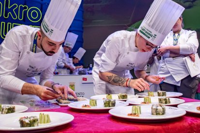 Víctor Talavera y Andrea San José logran el primer premio del Campeonato Nacional de Cocina.