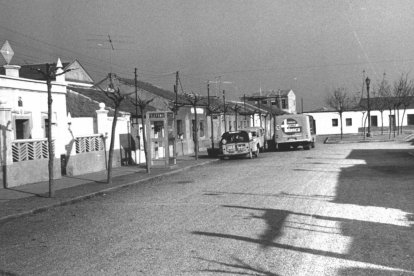 La calle Monegros en el año 1967.