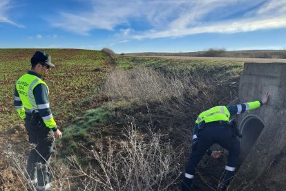 Agentes de la Guardia Civil durante las batidas en busca de Segundo González