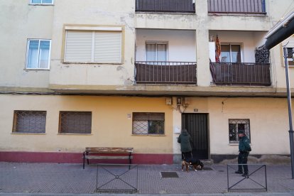 Vivienda de  Viana de Cega donde se producía el crimen.