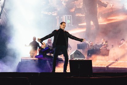 El cantante Marc Anthony durante un concierto en una imagen de archivo