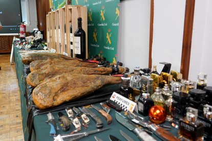 Efectos sustraídos tras desarticular una ramificación de la banda del BMW